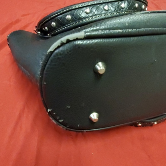 MW Black Beauty Turquoise Conch Western Purse - Picture 6 of 8
